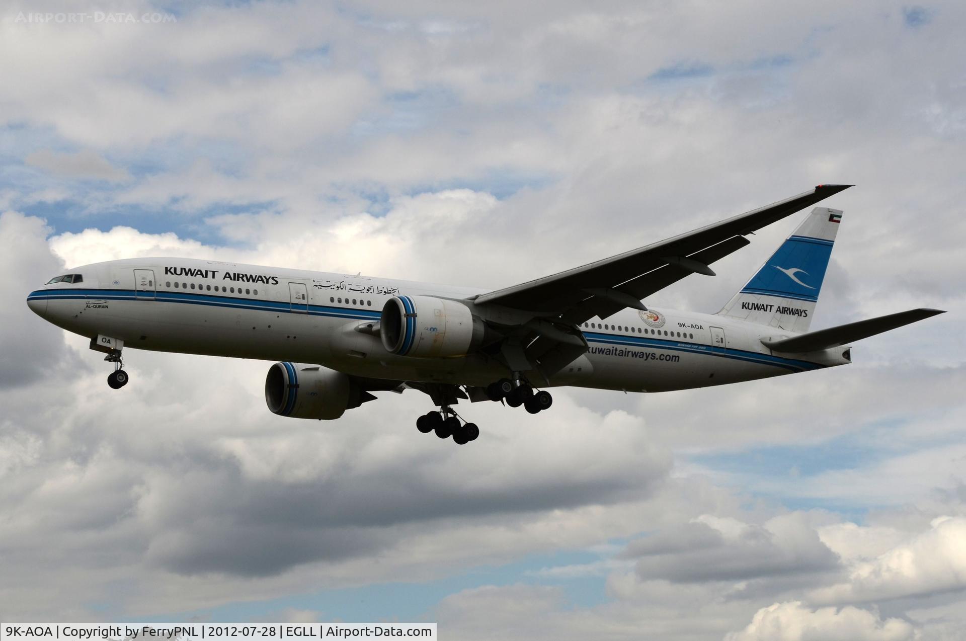 9K-AOA, 1998 Boeing 777-269/ER C/N 28743, Kuwait B772