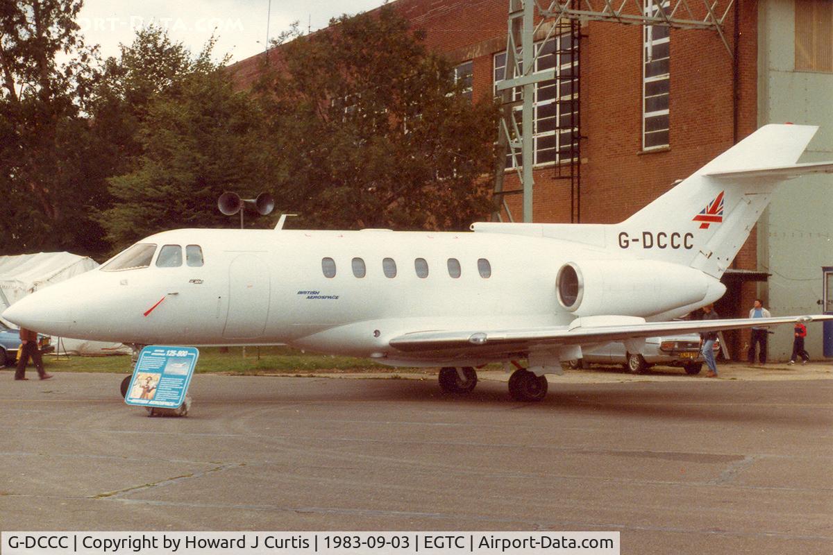 G-DCCC, 1983 British Aerospace BAe.125-800B C/N 258002, At the Business & Light Aviation Show.