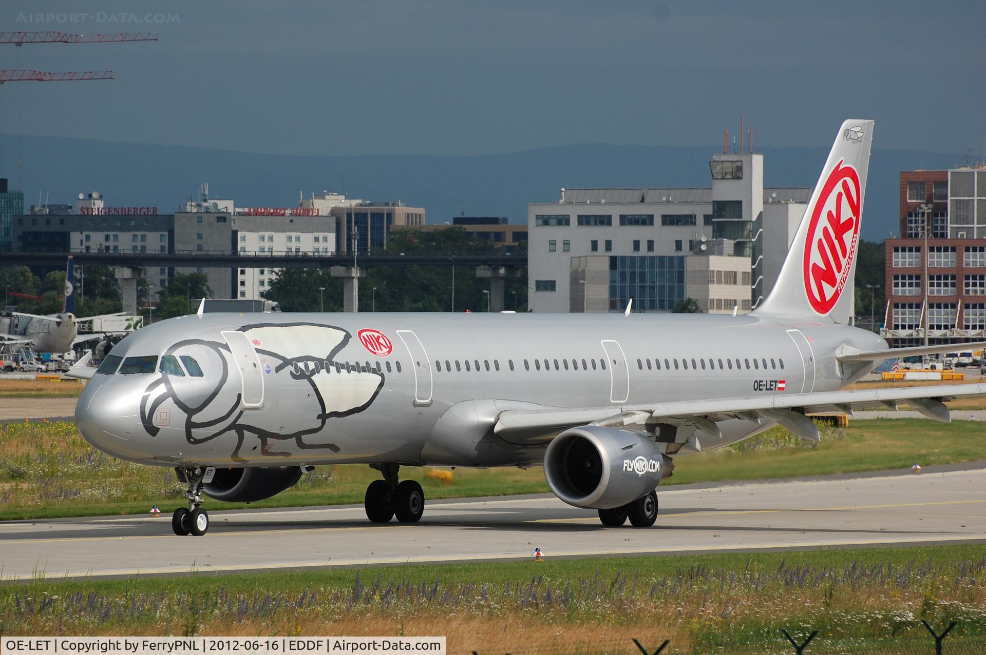OE-LET, 2009 Airbus A321-211 C/N 3830, Niki A321 taxying out for departure