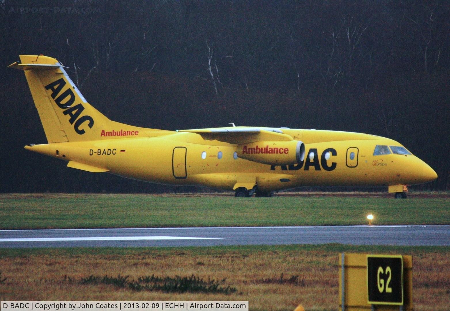 D-BADC, 2003 Dornier Do328JET C/N 3216, Departs on Air ambulance flight