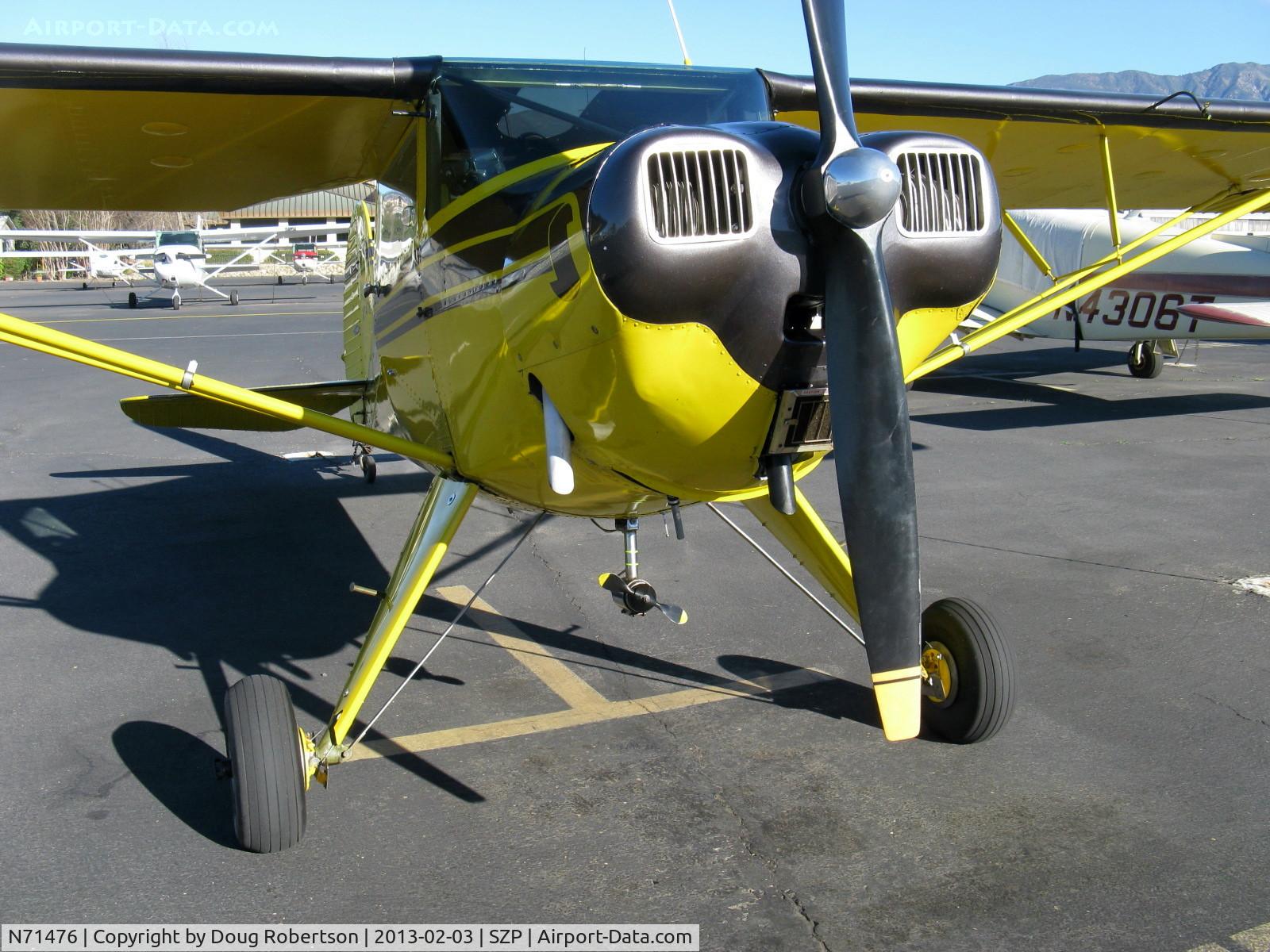 N71476, 1946 Luscombe 8A C/N 2903, 1946 Luscome 8A, Continental C65 65 Hp, wind-driven generator between main gear