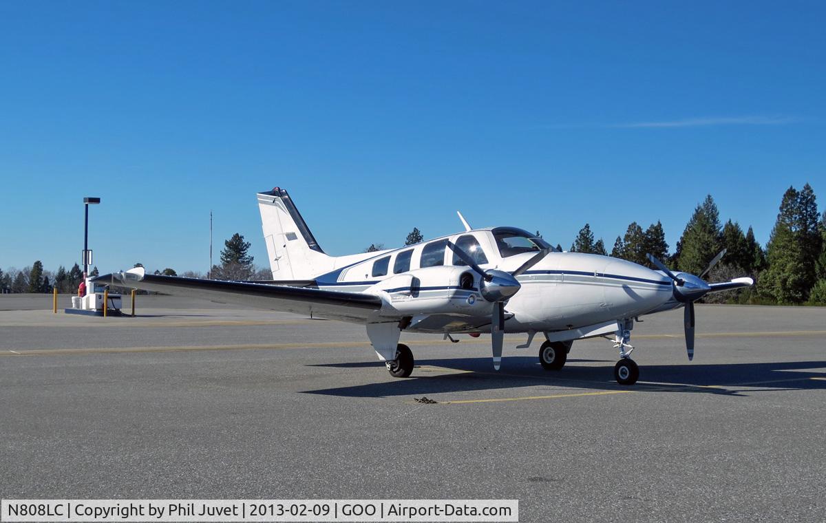 N808LC, 1980 Beech 58P Baron C/N TJ-319, Parked at Nevada County Air Park, Grass Valley.