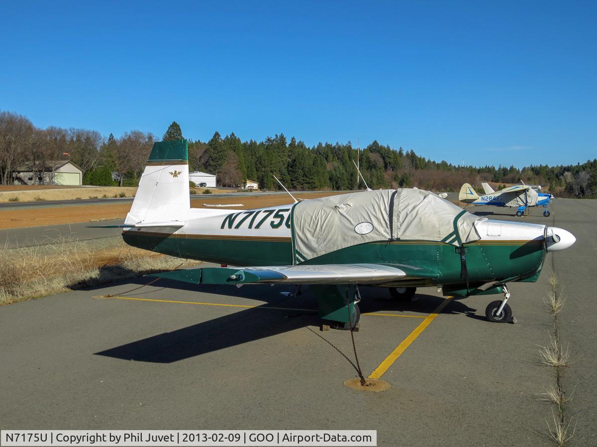 N7175U, 1964 Mooney M20C Ranger C/N 2757, Parked at Nevada County Air Park, Grass Valley.