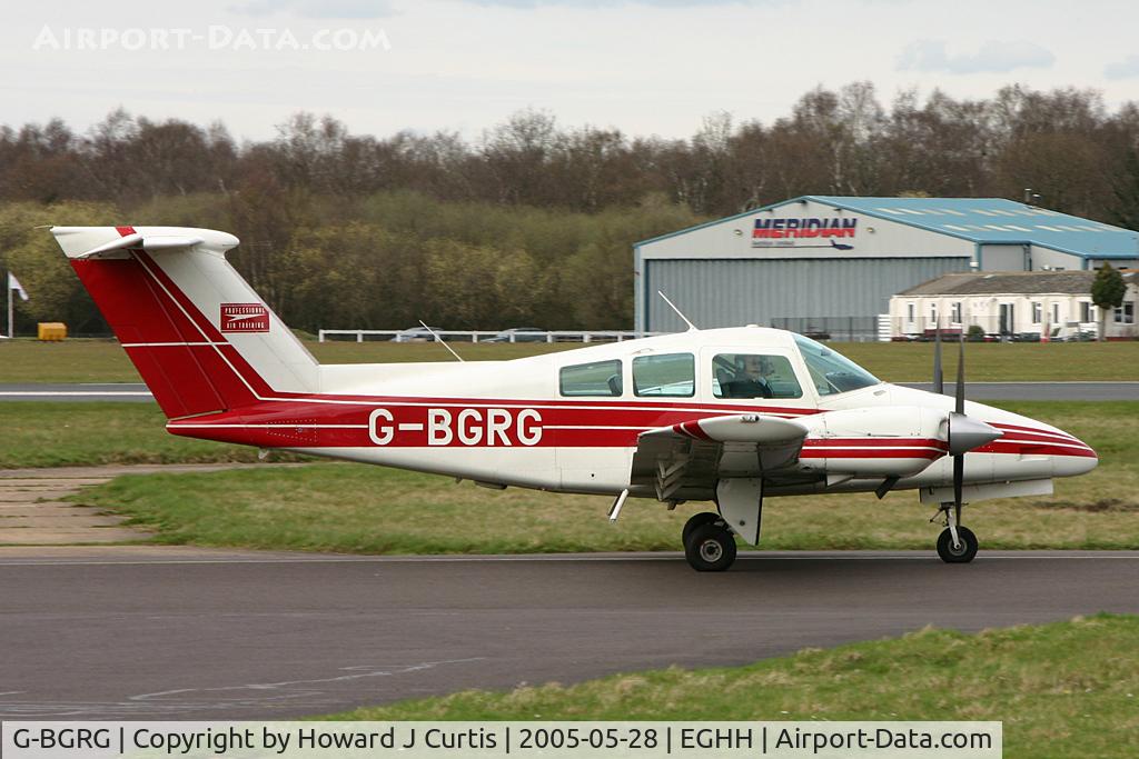 G-BGRG, 1979 Beech 76 Duchess C/N ME-233, Waiting to depart.