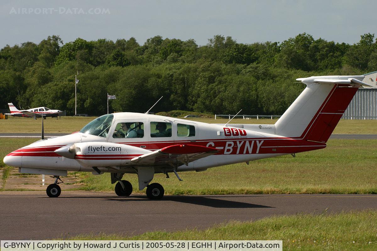 G-BYNY, 1977 Beech 76 Duchess C/N ME-247, Waiting to depart.