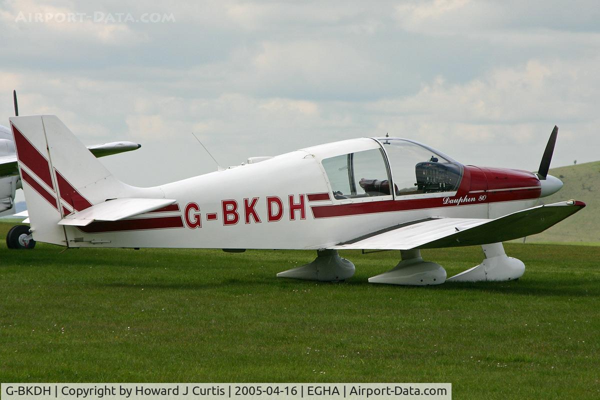 G-BKDH, 1982 Robin DR-400-120 Petit Prince C/N 1582, Parked up.