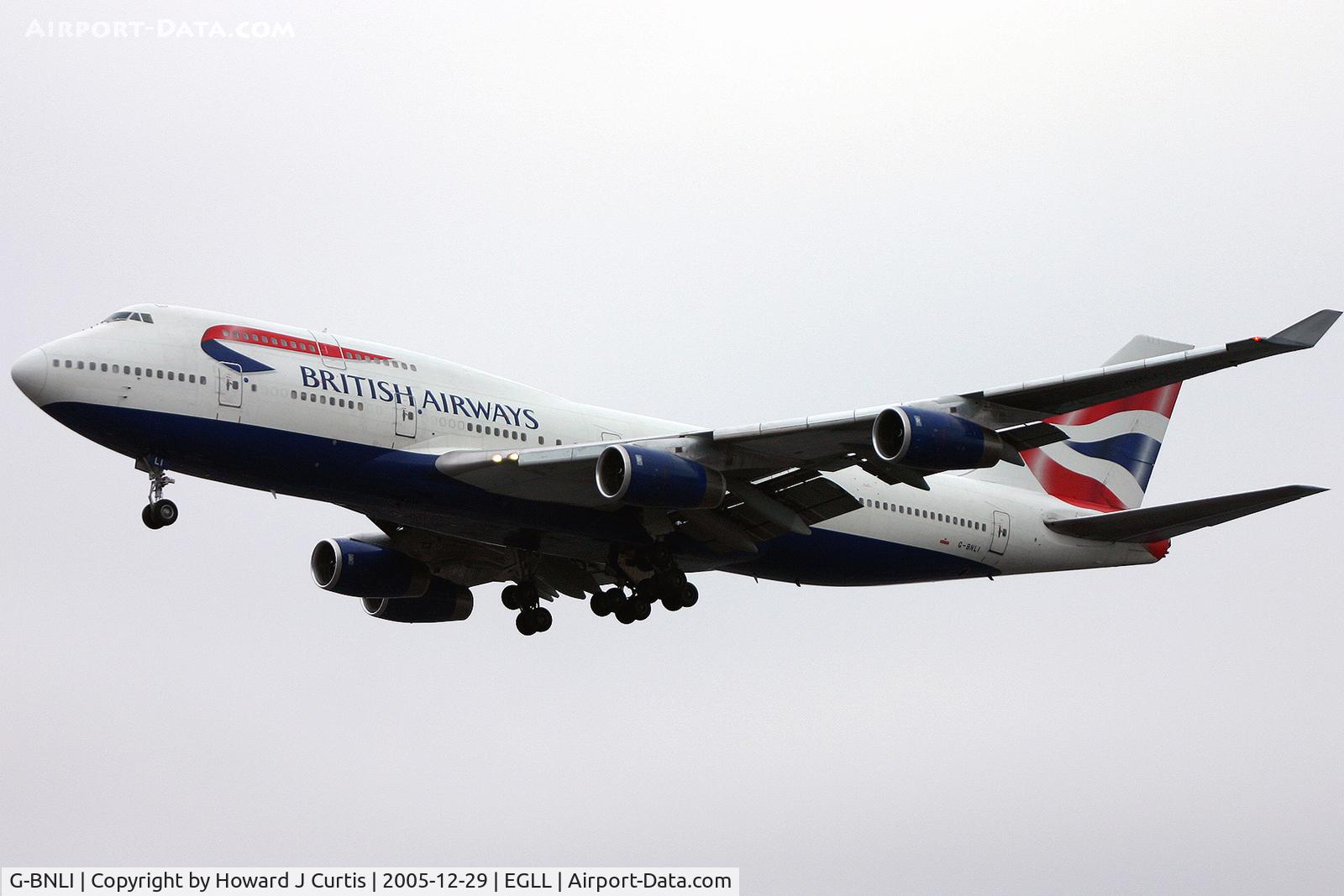 G-BNLI, 1990 Boeing 747-436 C/N 24051, Coming in to land.