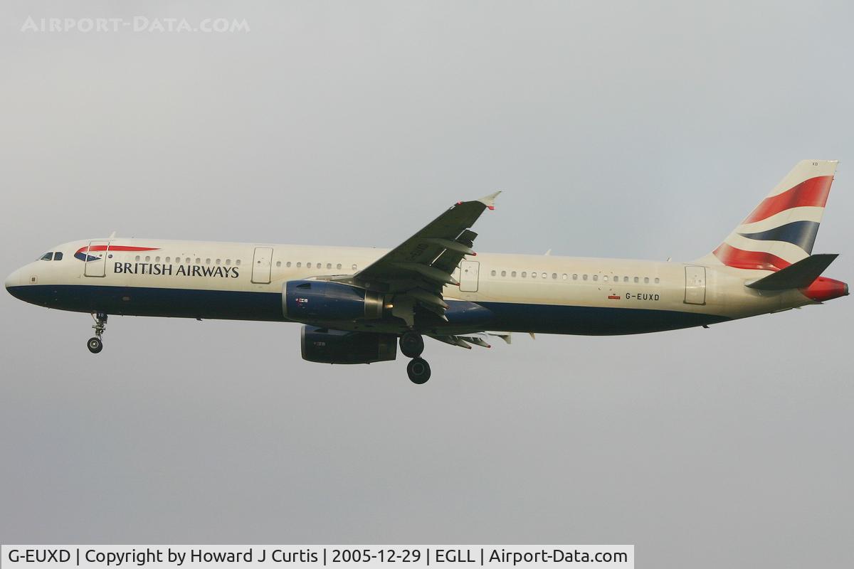 G-EUXD, 2004 Airbus A321-231 C/N 2320, Coming in to land.