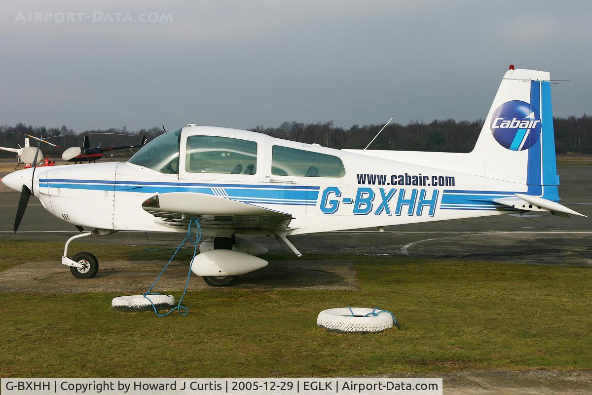 G-BXHH, 1976 Grumman American AA-5A Cheetah C/N AA5A-0105, Part of the Cabair fleet.