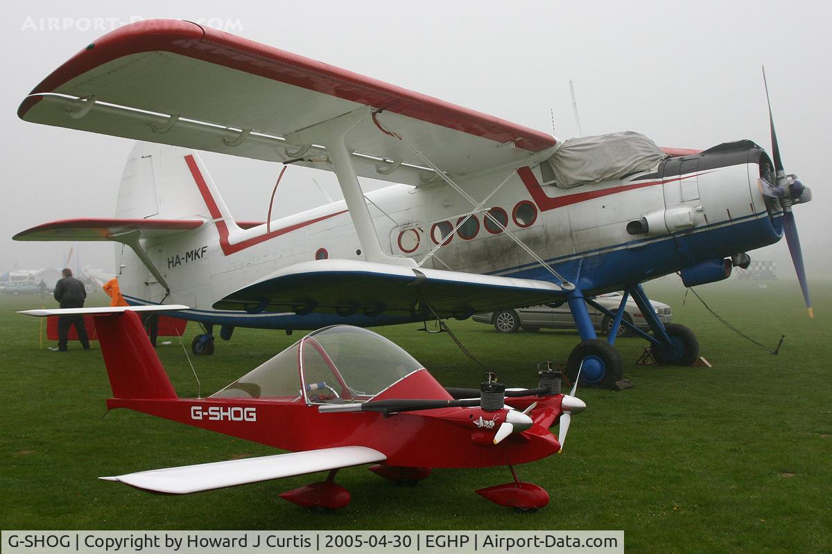 G-SHOG, 1984 Colomban MC-15 Cri-Cri (Cricket) C/N 001, A little bit of a contrast! The World's smallest twin next to the World's biggest single!