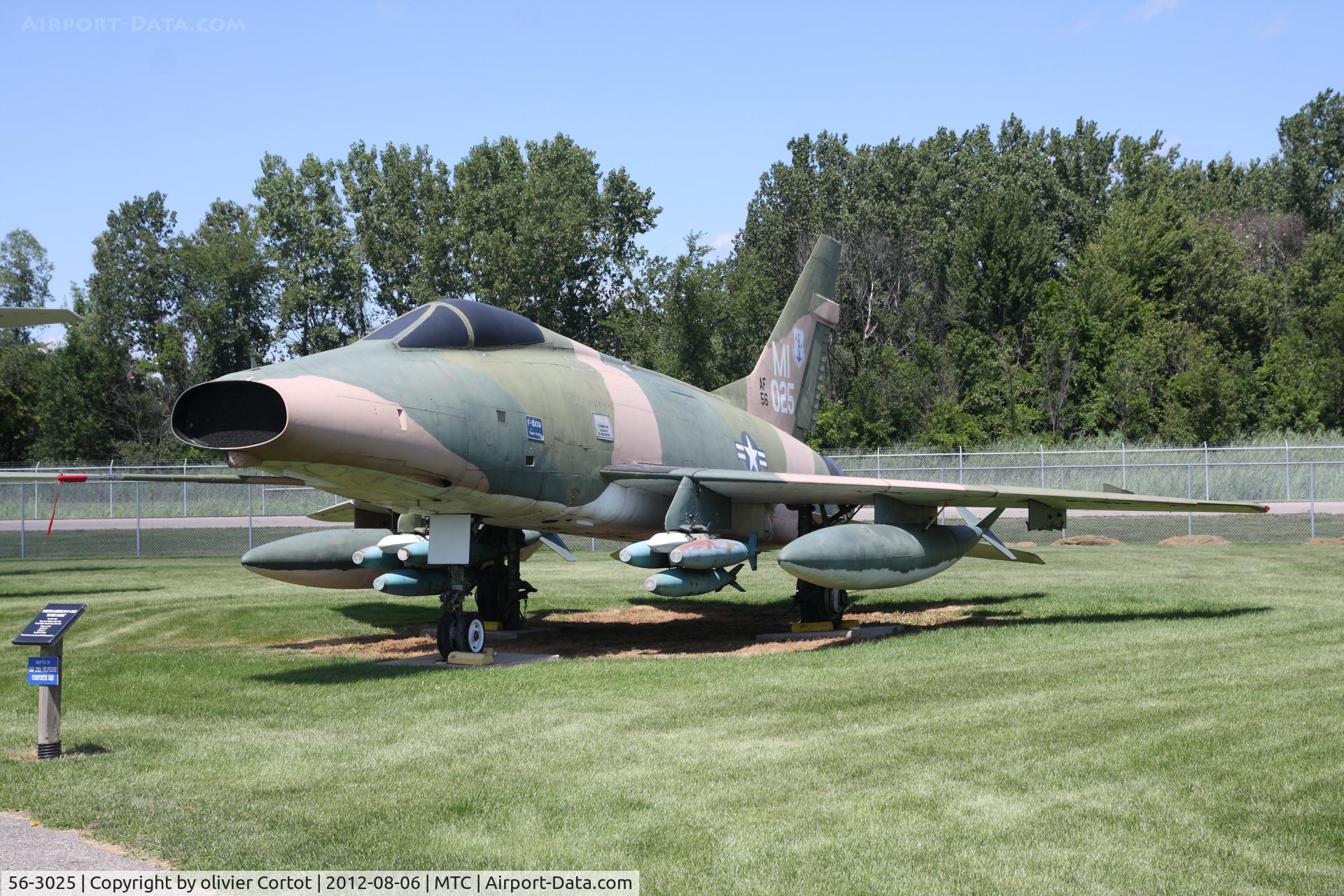 56-3025, 1956 North American F-100D Super Sabre C/N 235-123, Selfridge air museum