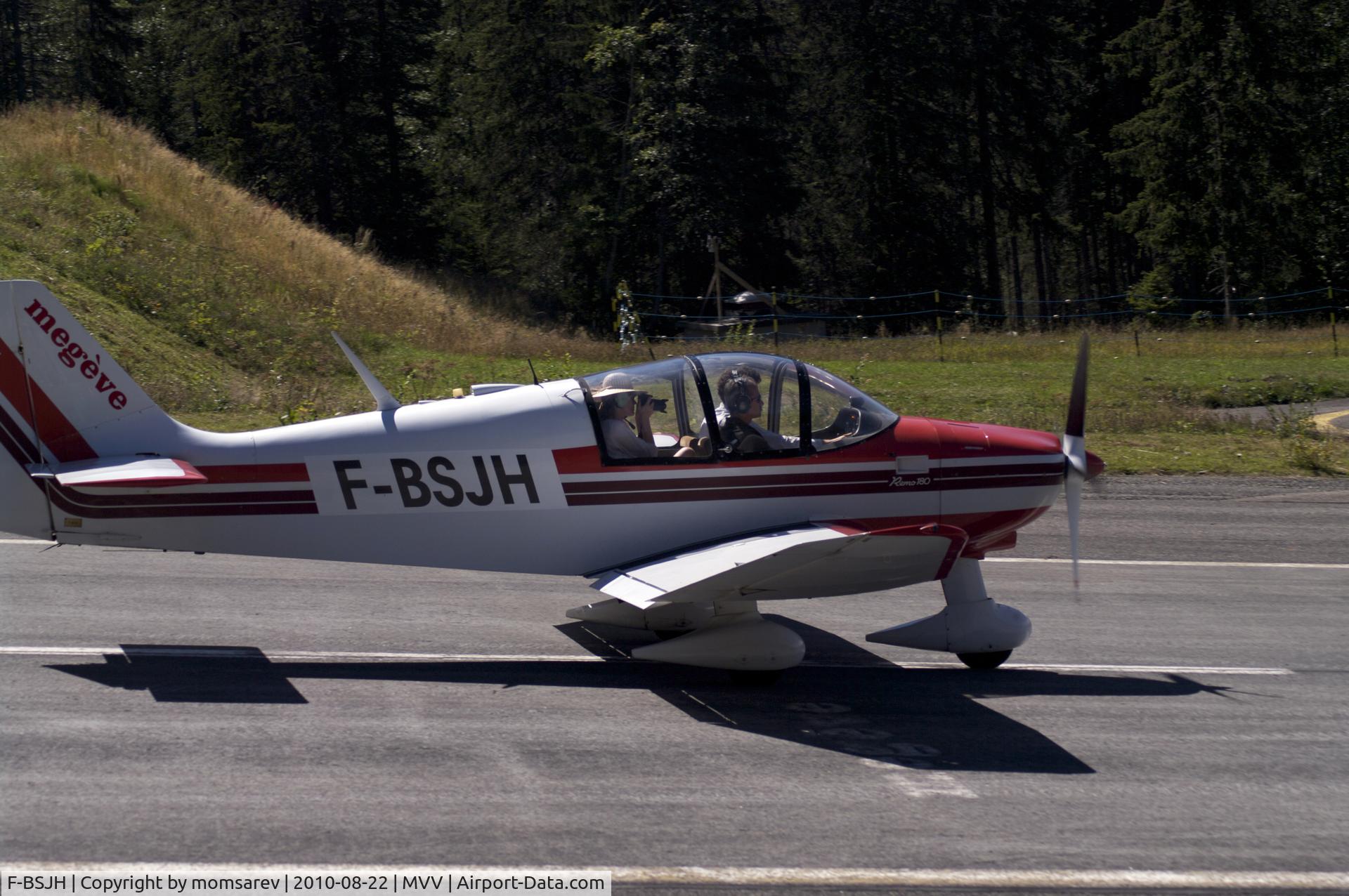F-BSJH, Robin DR-300-180R C/N 505, ROBIN taking-off at Megeve's Altiport