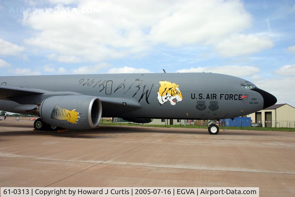 61-0313, 1961 Boeing KC-135R Stratotanker C/N 18220, 916th ARW, special marks.