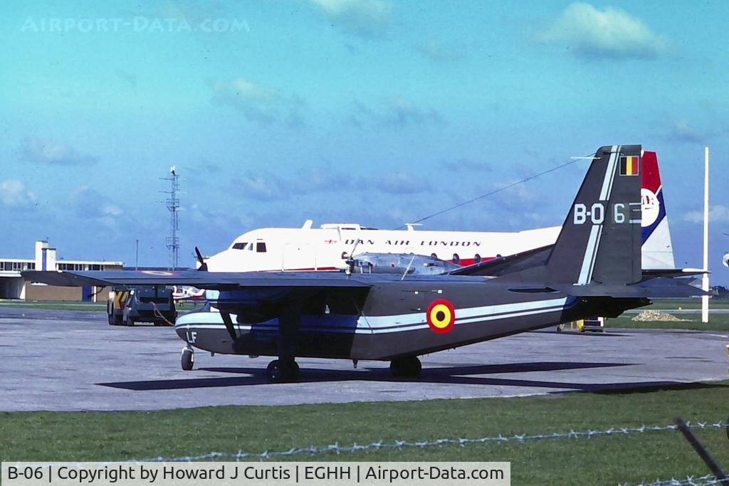 B-06, 1976 Britten-Norman BN-2A-21 Islander C/N 510, Belgian Army