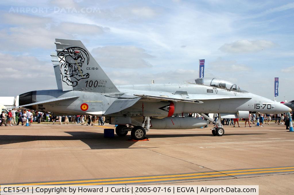 CE15-01, 1985 McDonnell Douglas EF-18BM Hornet C/N 0371/B060, Spanish Air Force.
