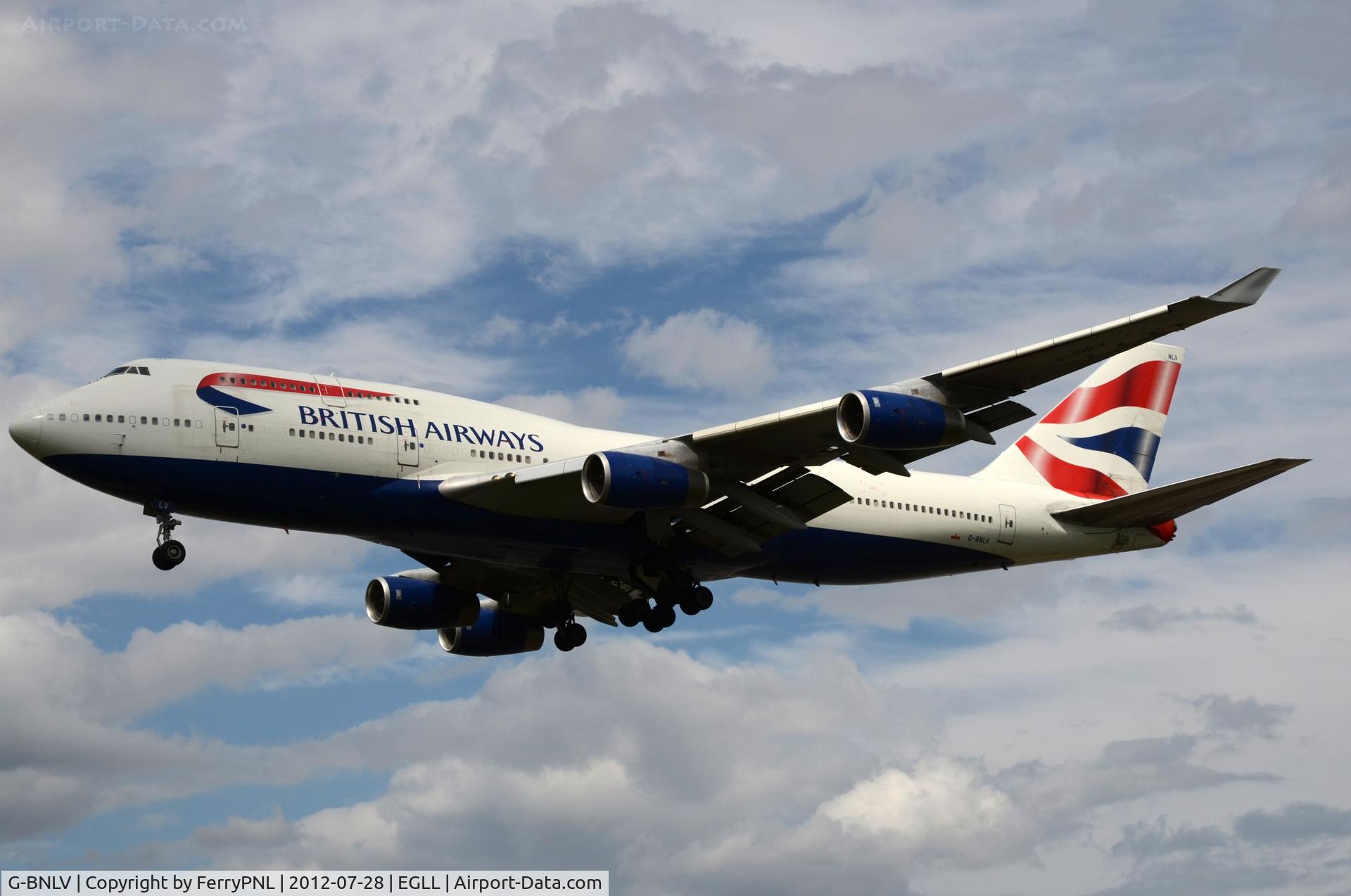 G-BNLV, 1992 Boeing 747-436 C/N 25427, BA B744
