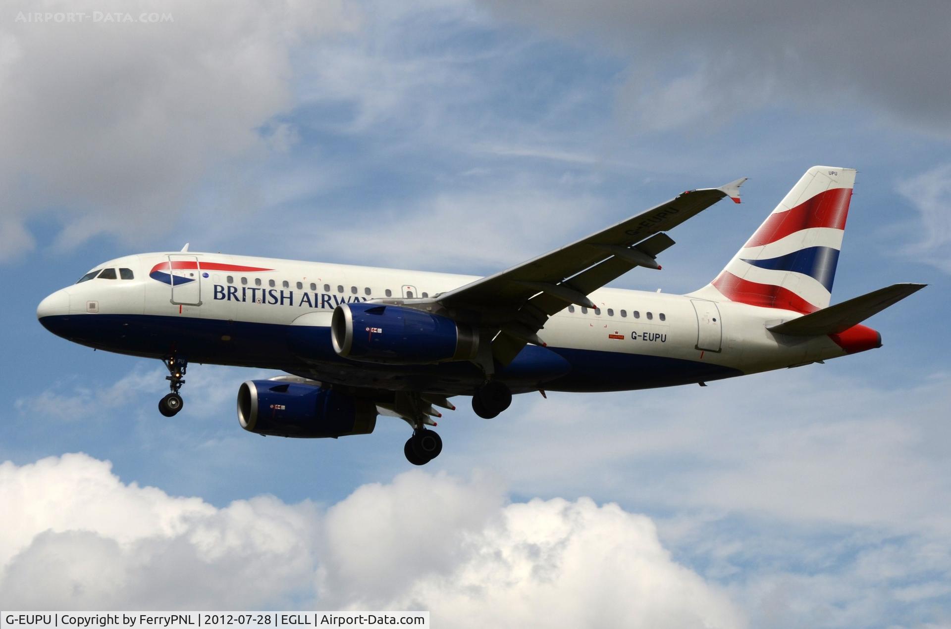 G-EUPU, 2000 Airbus A319-131 C/N 1384, BA A319