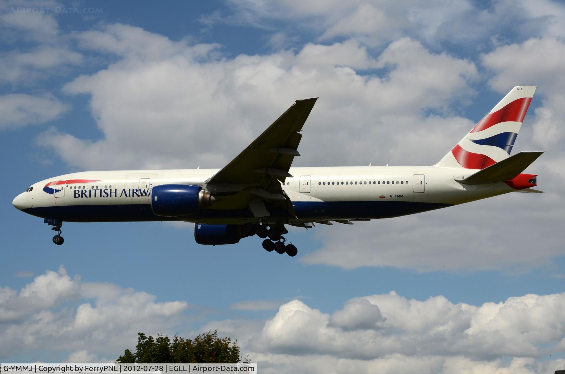 G-YMMJ, 2000 Boeing 777-236 C/N 30311, BA B772 almost home