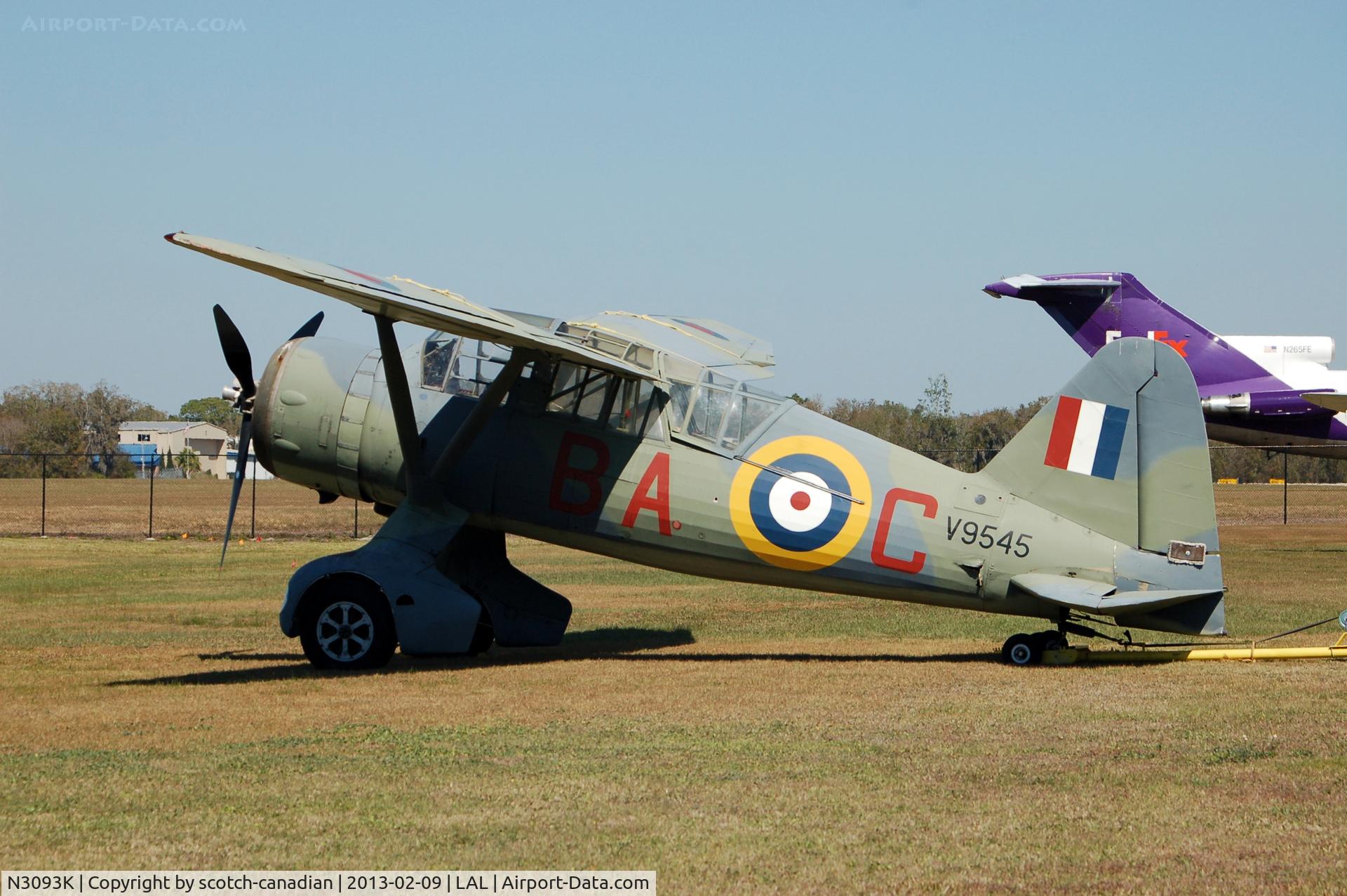 N3093K, 1939 Westland Lysander IIIA C/N Y1363, Westland LYSANDER IIIA, N3093K, at Lakeland Linder Regional Airport, Lakeland, FL