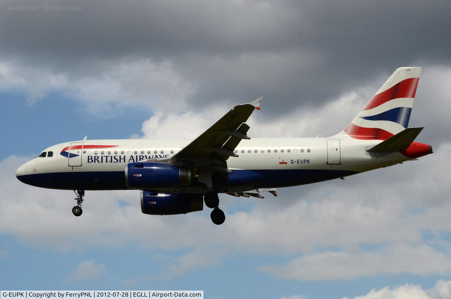 G-EUPK, 2000 Airbus A319-131 C/N 1236, BA A319