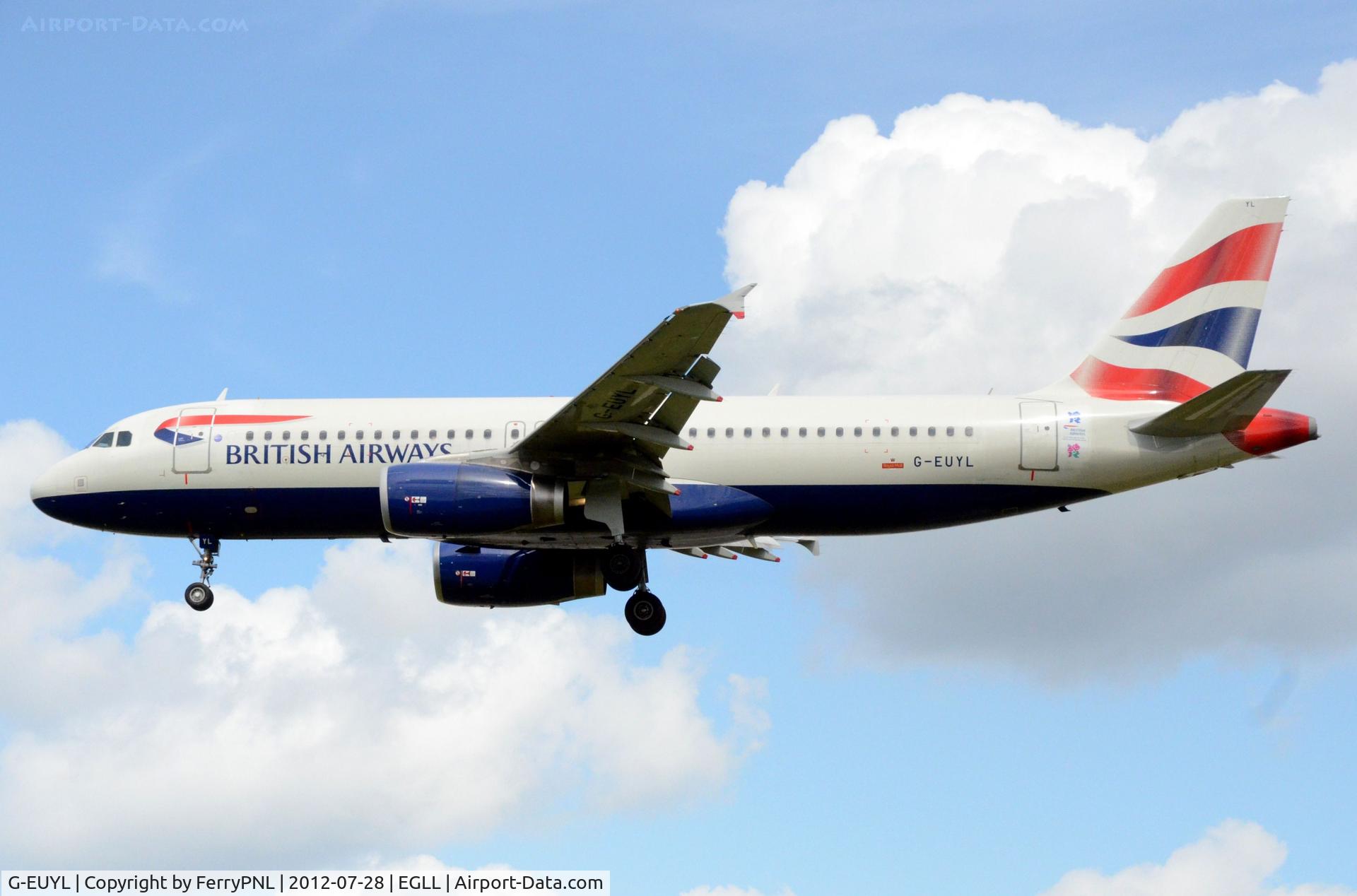 G-EUYL, 2011 Airbus A320-232 C/N 4725, BA A320