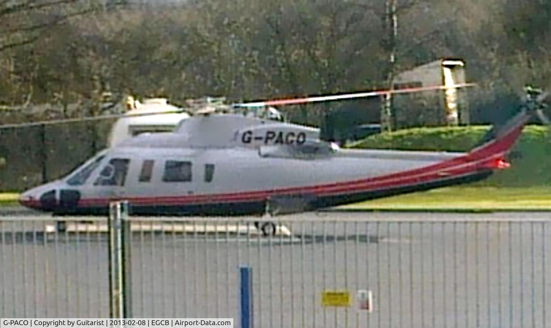 G-PACO, 2009 Sikorsky S-76C C/N 760782, Taken on my mobile phone so not the best quality