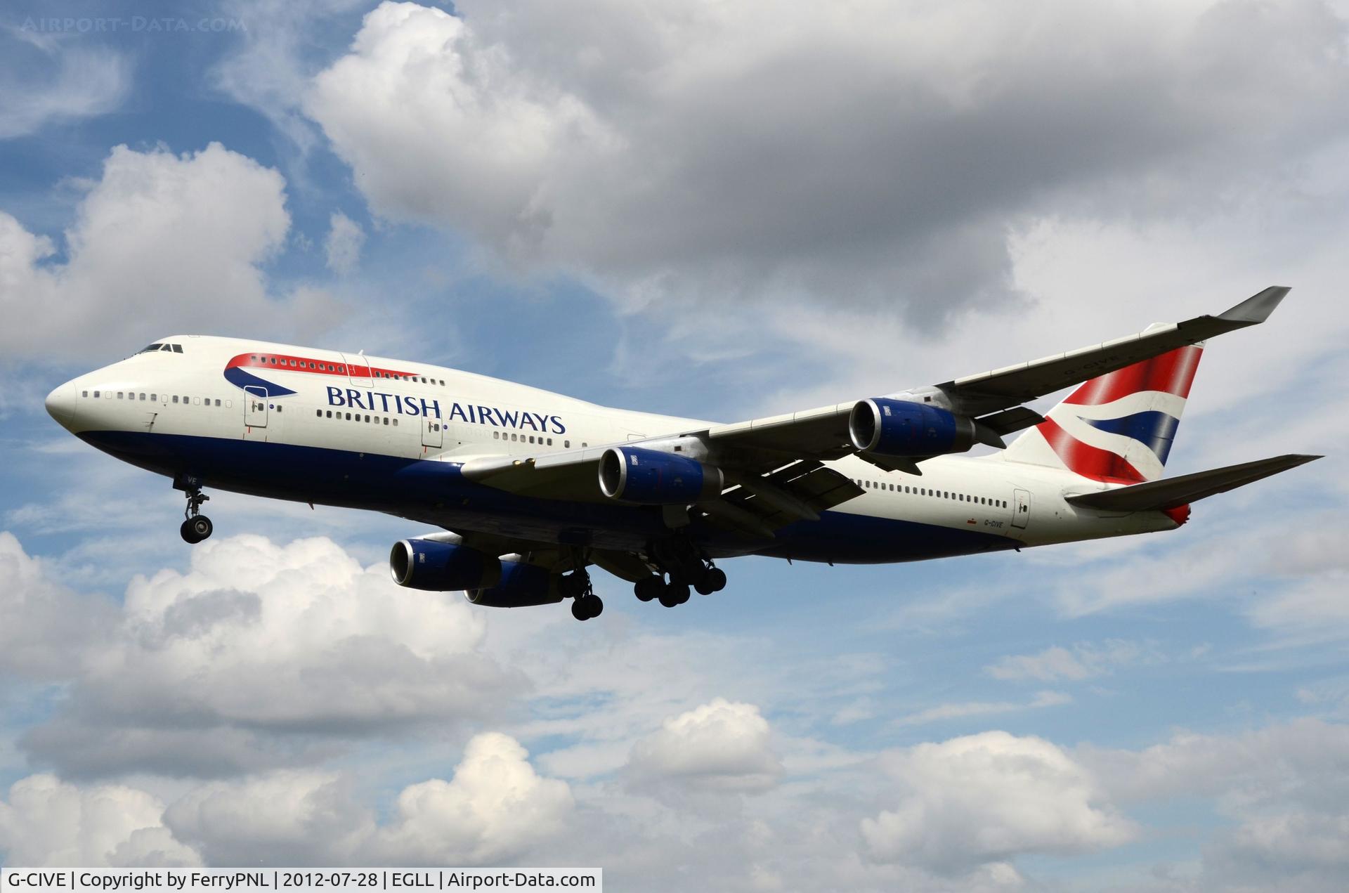 G-CIVE, 1994 Boeing 747-436 C/N 27350, BA B744 on finals