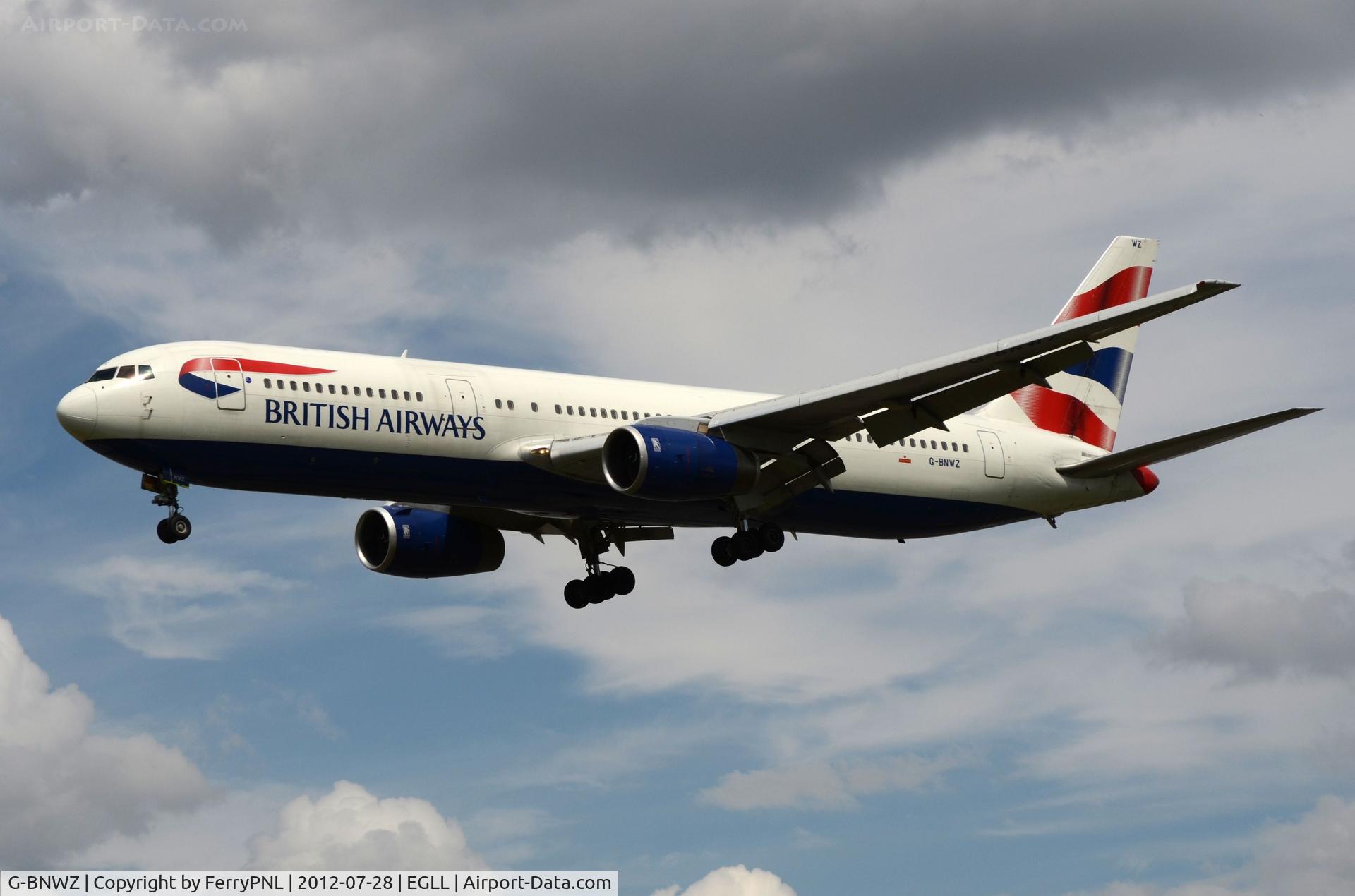 G-BNWZ, 1997 Boeing 767-336/ER C/N 25733, BA B763