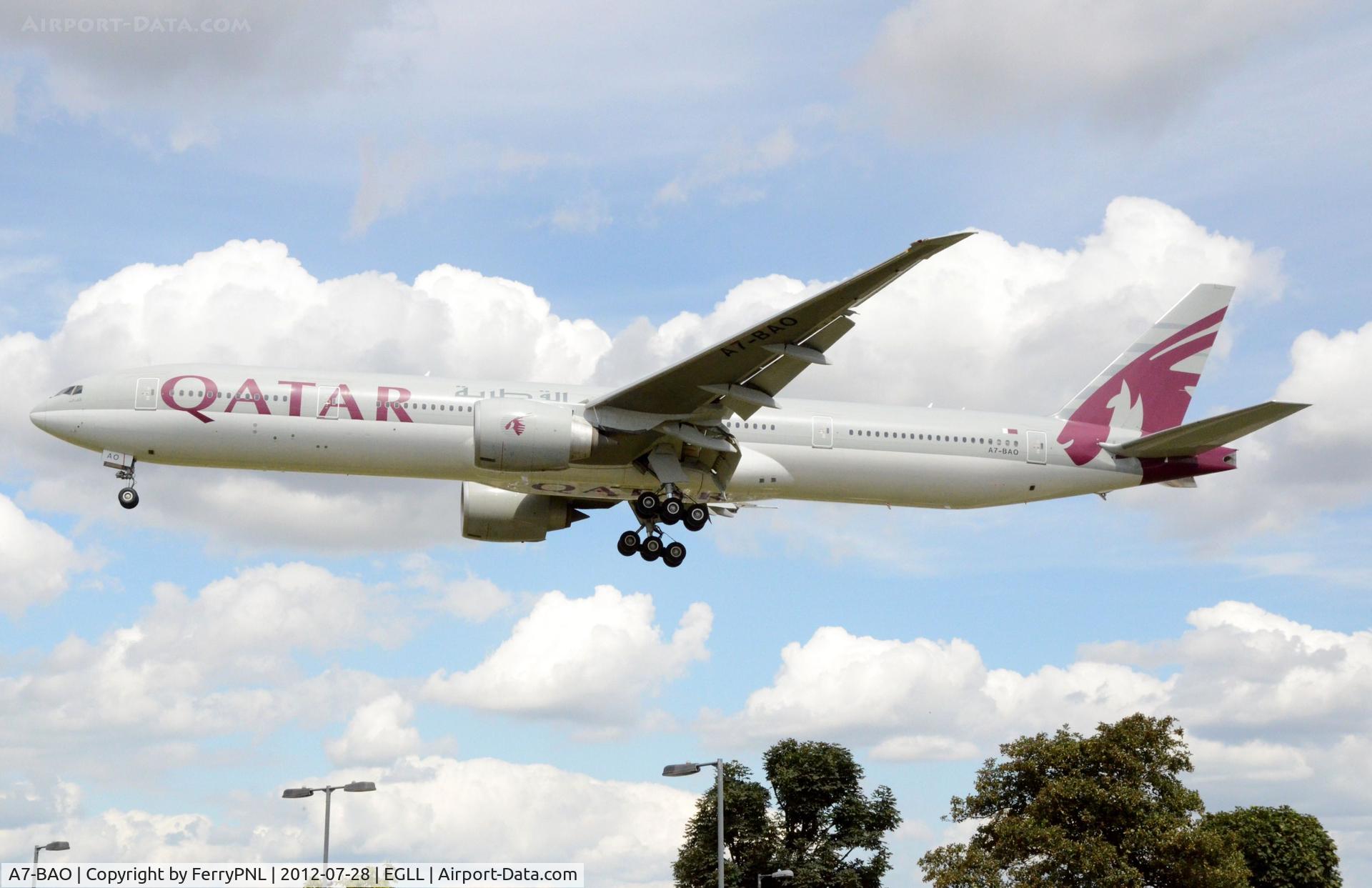 A7-BAO, 2008 Boeing 777-3DZ/ER C/N 36011, Qatar B773