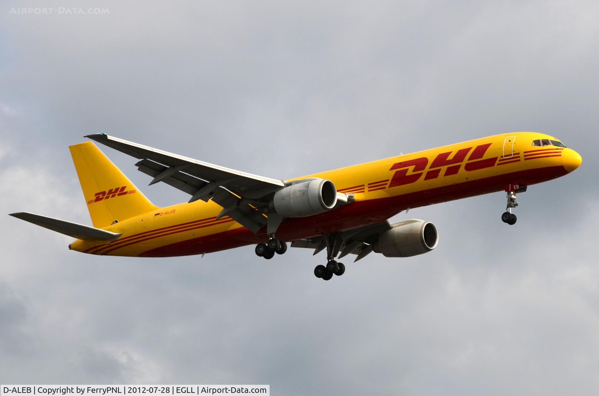 D-ALEB, 1982 Boeing 757-236/SF C/N 22173, DHL B752 freighter