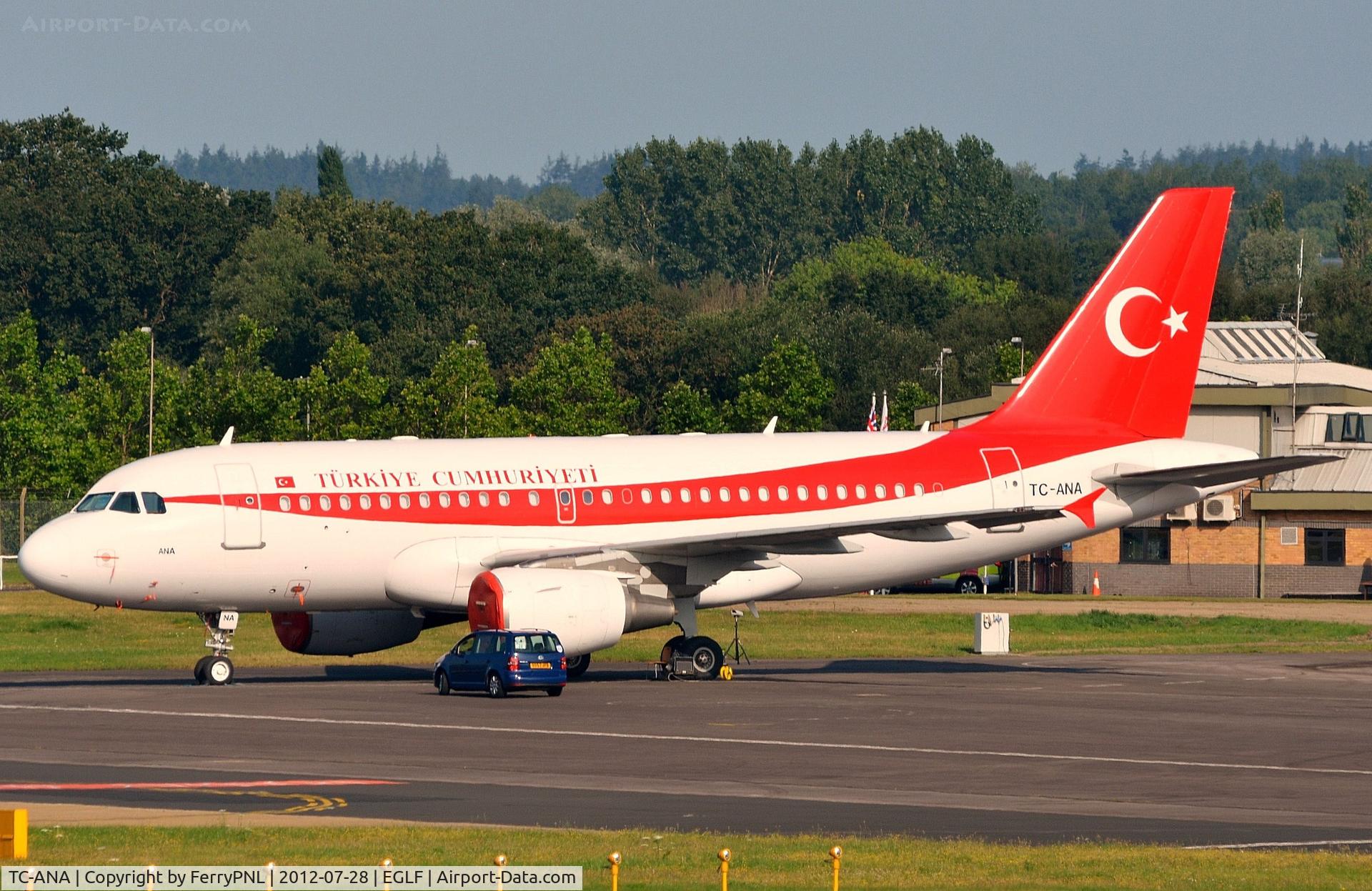 TC-ANA, 2000 Airbus ACJ319 (A319-115/CJ) C/N 1002, Turkish A319CJ parked at FAB during Olympic opening