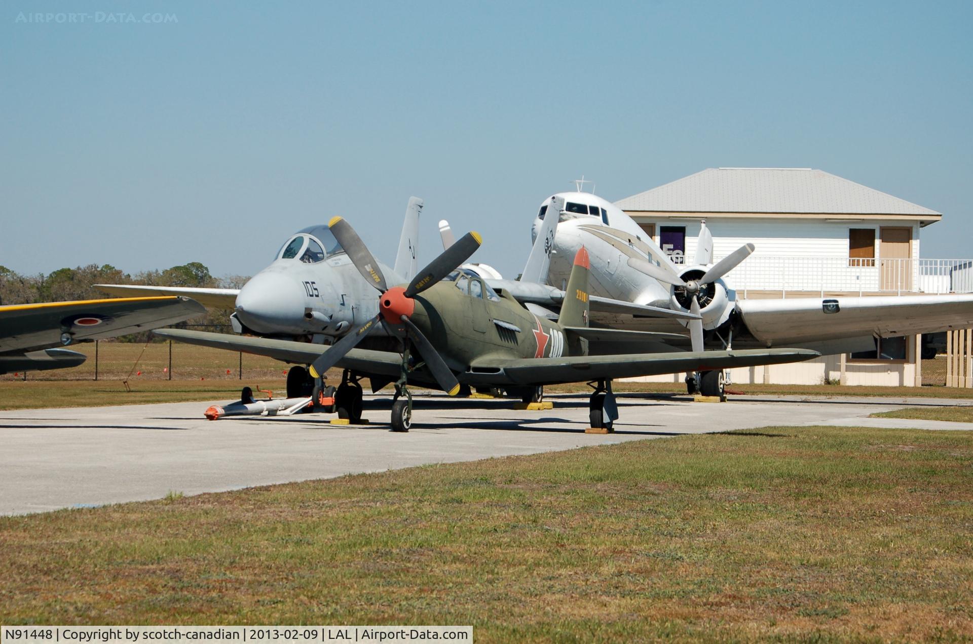 N91448, 1944 Bell P-63C Kingcobra C/N 33-766, 1944 Bell P-63C, N91448, at Lakeland Linder Regional Airport, Lakeland, FL