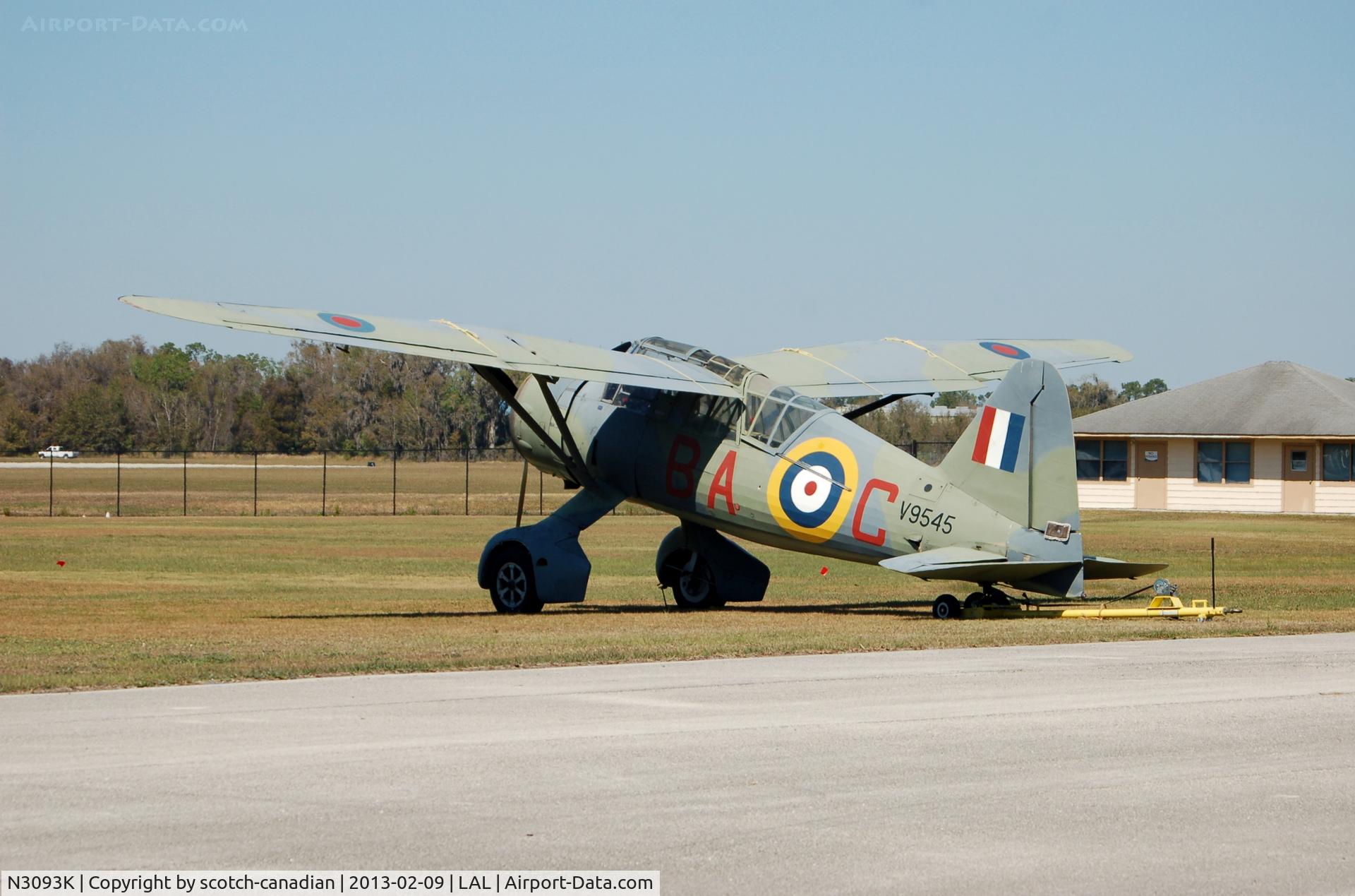 N3093K, 1939 Westland Lysander IIIA C/N Y1363, Westland LYSANDER IIIA, N3093K, at the Florida Air Museum, Lakeland Linder Regional Airport, Lakeland, FL