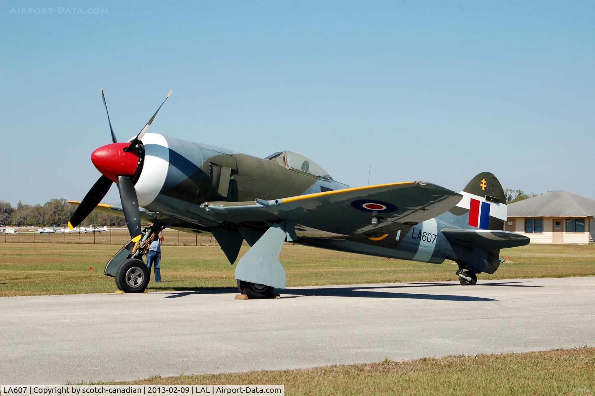 LA607, 1943 Hawker Tempest II C/N Not known LA607, 1943 Hawker Tempest II, LA607, at Lakeland Linder Regional Airport, Lakeland, FL
