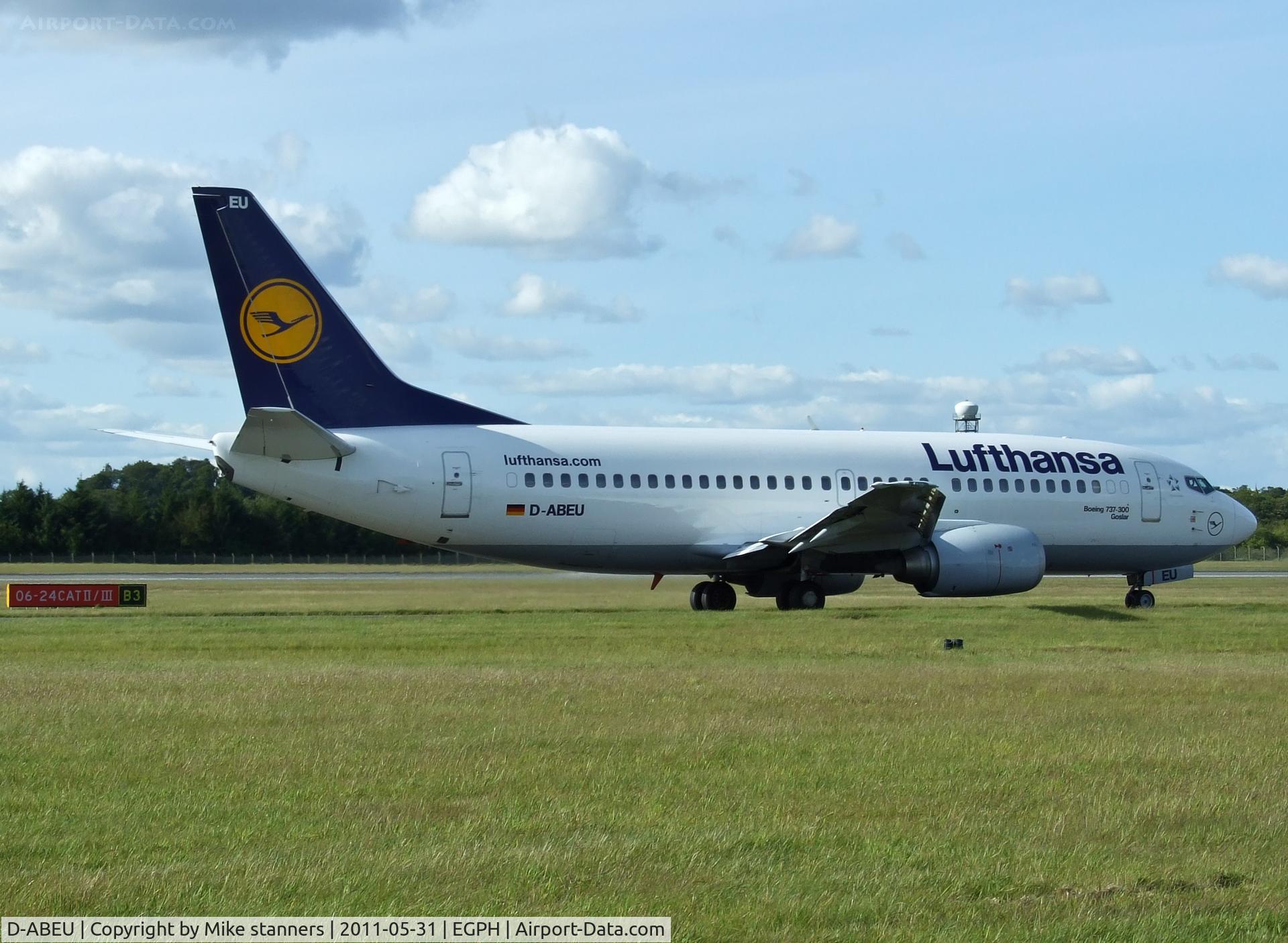 D-ABEU, 1995 Boeing 737-330 C/N 27904, Lufthansa B737 arrives at EDI From FRA