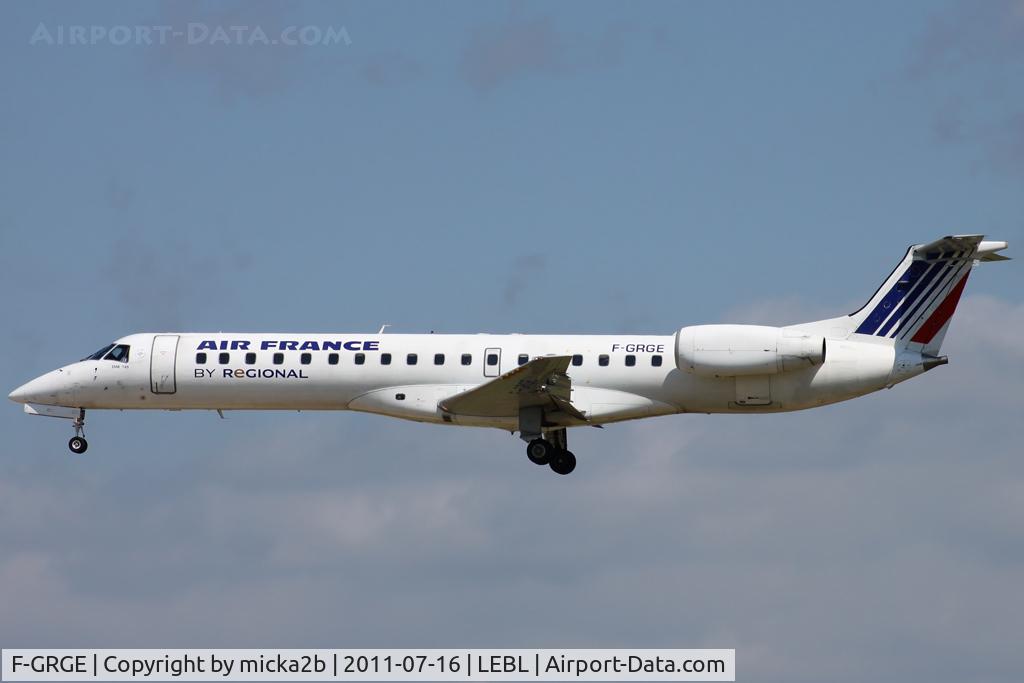 F-GRGE, 1998 Embraer EMB-145EU (ERJ-145EU) C/N 145047, Landing