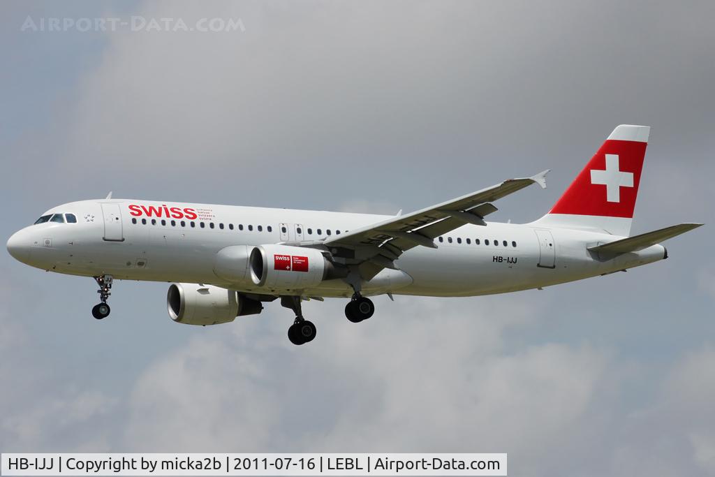 HB-IJJ, 1996 Airbus A320-214 C/N 585, Landing