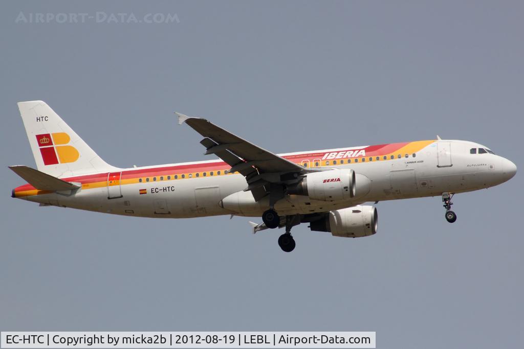EC-HTC, 2001 Airbus A320-214 C/N 1540, Landing