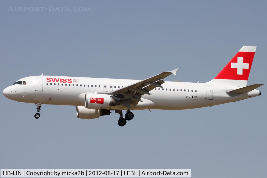 HB-IJN, 1996 Airbus A320-214 C/N 643, Landing