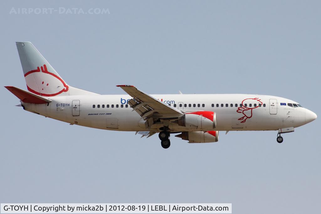 G-TOYH, 1998 Boeing 737-36N C/N 28570, Landing