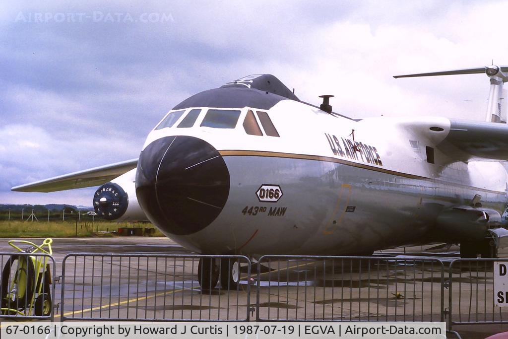 67-0166, 1968 Lockheed C-141B Starlifter C/N 300-6285, United States' Air Force. Last C-141 built.