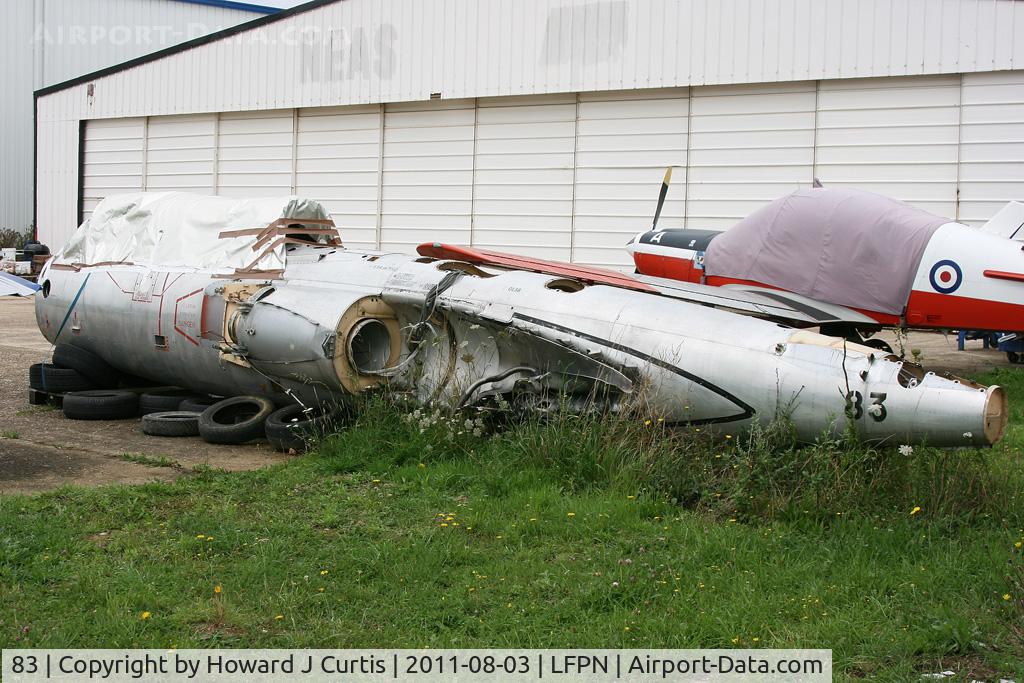 83, Fouga CM-170R Magister C/N 83, Minus wings, ex French Air Force.