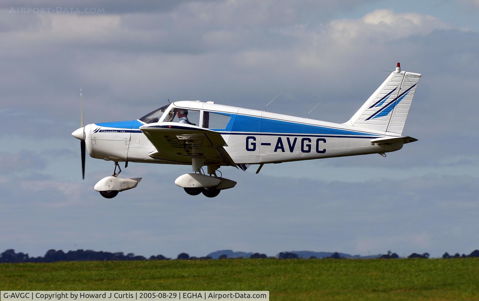 G-AVGC, 1967 Piper PA-28-140 Cherokee C/N 28-22777, Privately owned.
