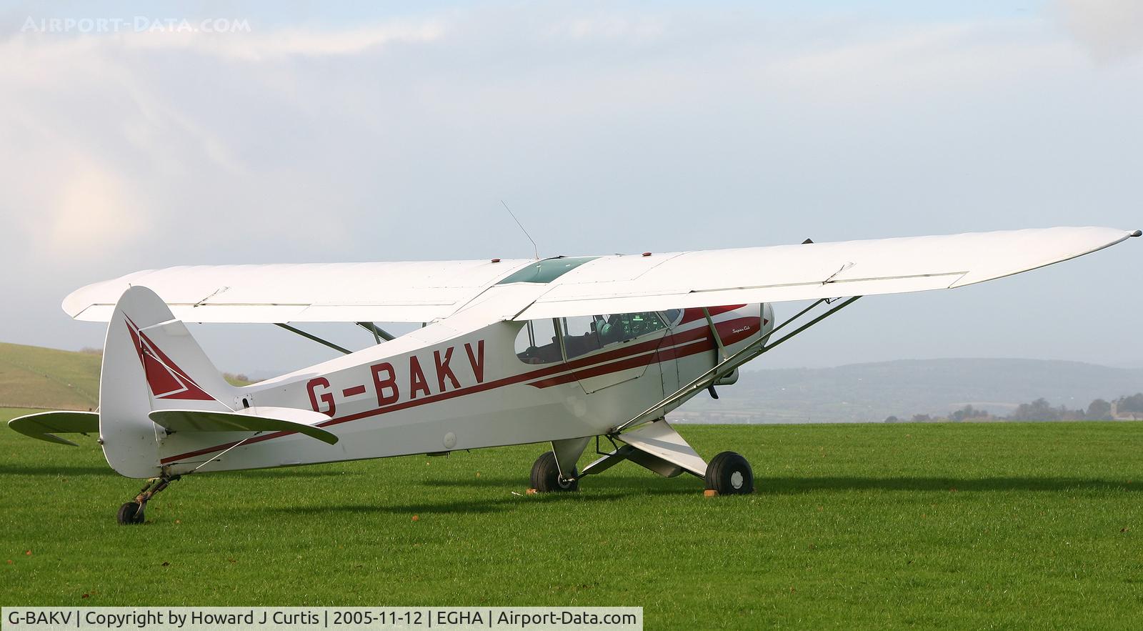 G-BAKV, 1972 Piper PA-18-150 Super Cub C/N 18-8993, Privately owned