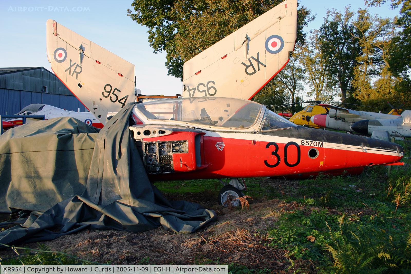 XR954, 1963 Hawker Siddeley Gnat T.1 C/N FL548, In use as a spares source here.