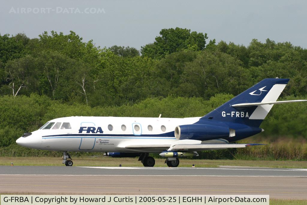 G-FRBA, 1970 Dassault Falcon 20 C/N 178, FR Aviation.  With 'Eurofighter Typhoon' markings.