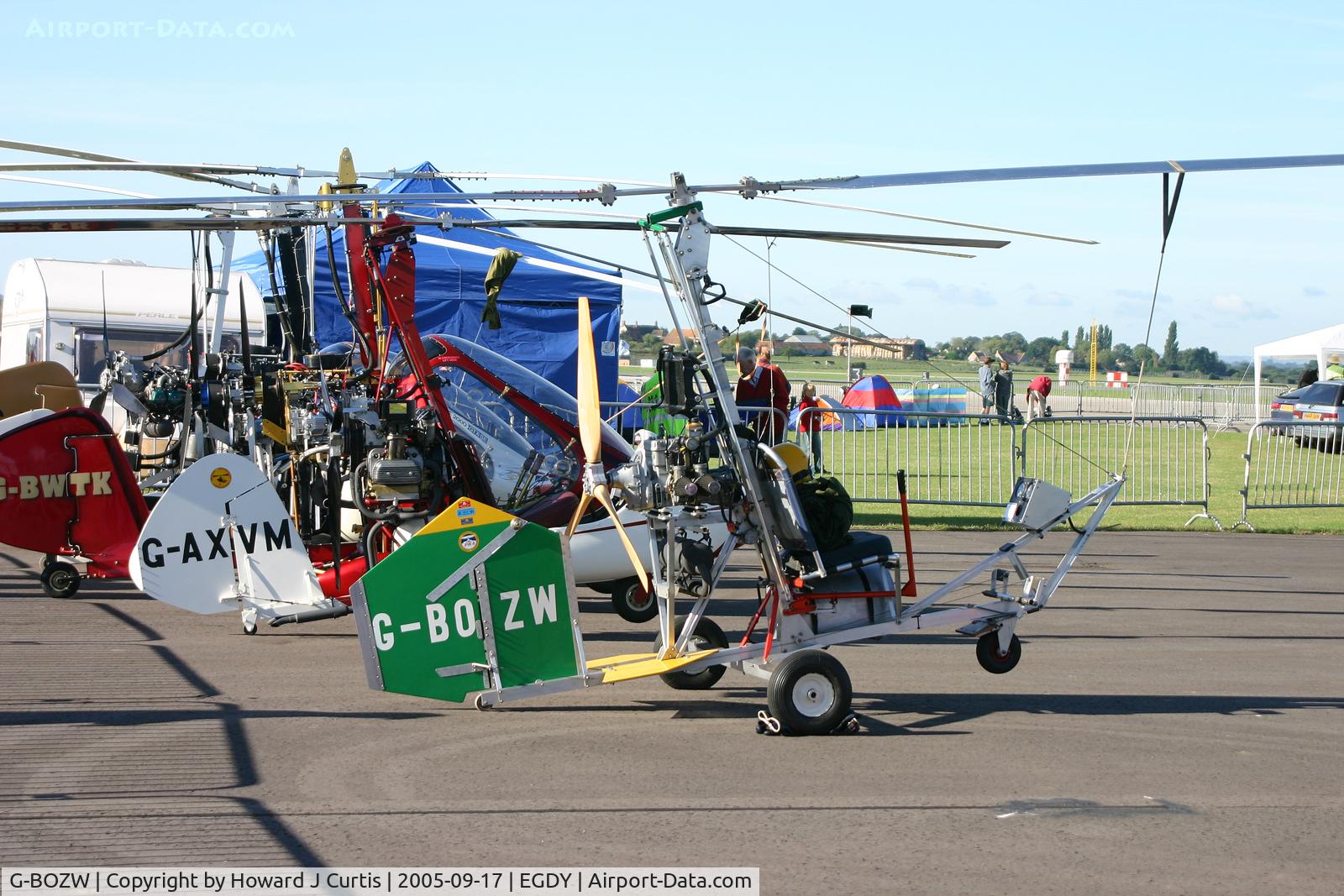 G-BOZW, 1989 Bensen B-8MR Gyrocopter Gyrocopter C/N PFA G/01-1096, Privately owned