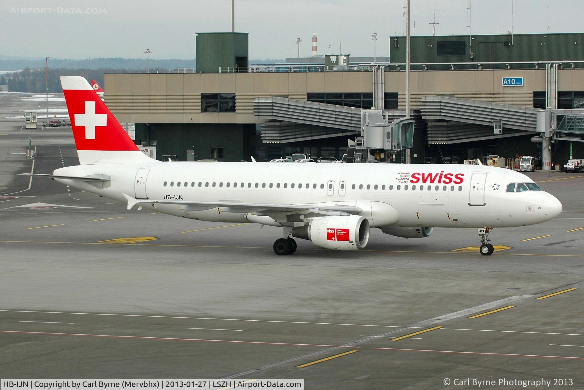 HB-IJN, 1996 Airbus A320-214 C/N 643, Taken from the Spectator Terrace.