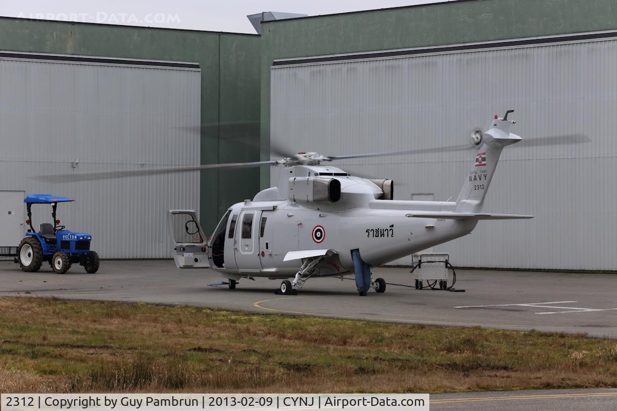 2312, 1996 Sikorsky S-76B C/N 760455, Undergoing maintenance at a Langley, B.C. facility.
