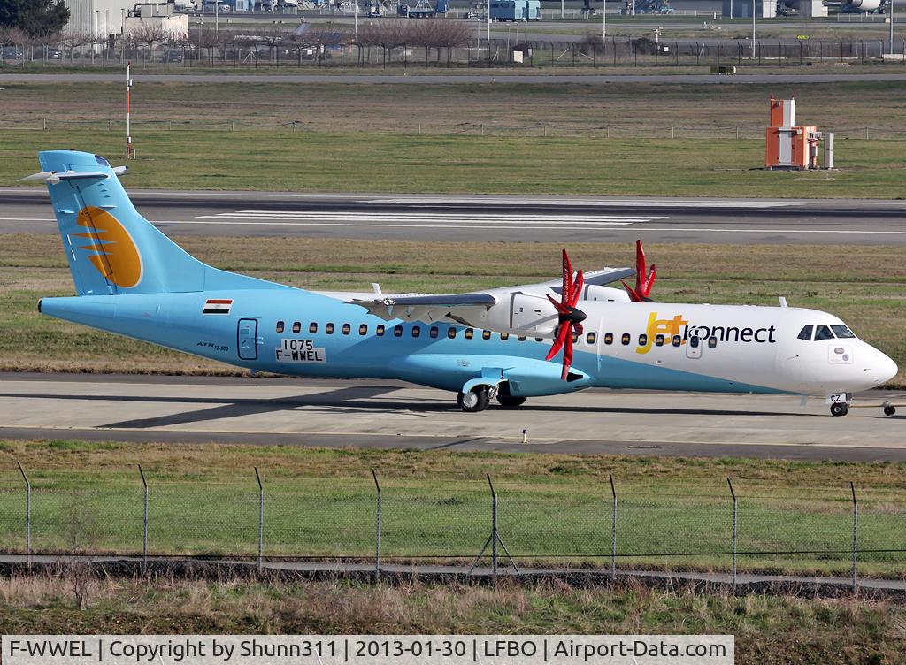 F-WWEL, 2013 ATR 72-600 (72-212A) C/N 1075, C/n 1075 - To be VT-JCZ